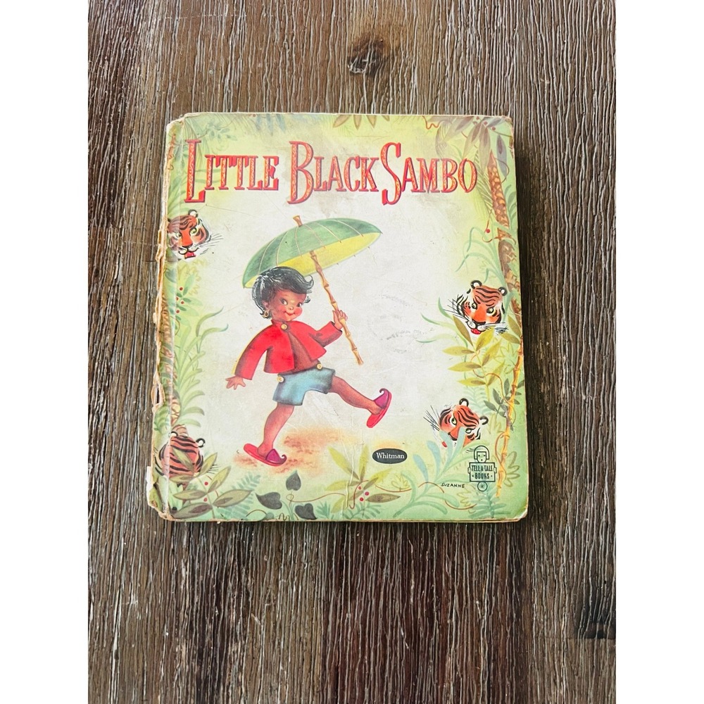 Vintage 1940s Little Black Sambo Book Helen Bannerman Collectible Childrens